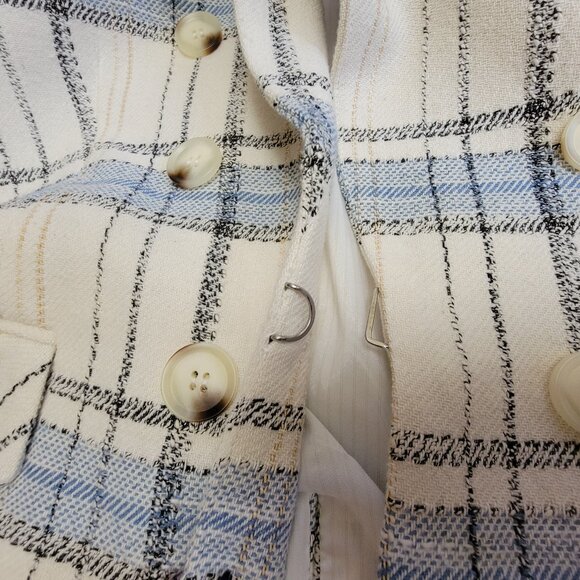 VERONICA BEARD Beacon Dickey Checked Cotton-Blend Blazer - Picture 10 of 16